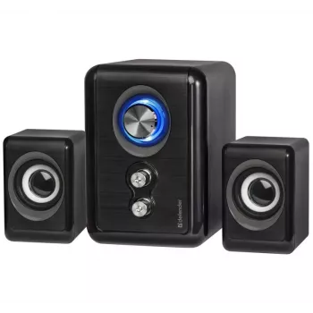 Diffusori DEFENDER V11 11 W con filo 2.1 diffusori satelliti da scrivania, USB 5 V, nero