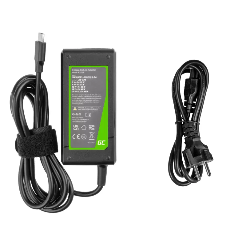 Adattatore Green Cell AD133P per interni 45W nero