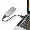 Case in alluminio QOLTEC 51833 per SSD M.2, SATA su USB 3.0, supporta fino a 2 TB