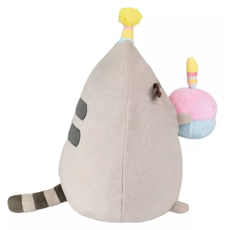 Peluche Pusheen di Pusheen — peluche 24 cm con cappello di compleanno e torta