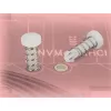 Rivetto a scatto per dissipatori Delock - set 10 pezzi bianco (18272)