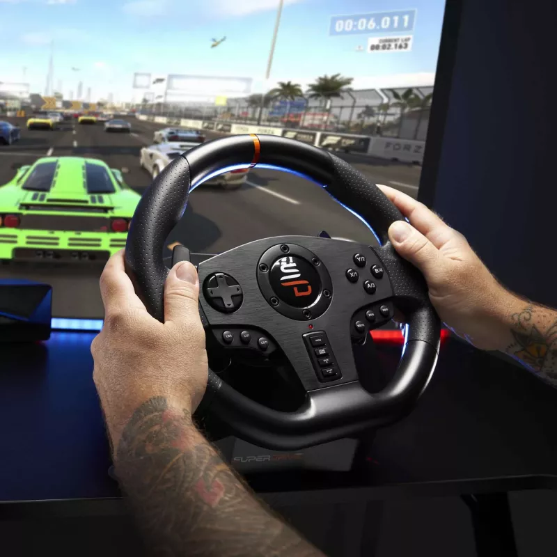 Volante + pedali gaming Subsonic SA5595-PC nero USB