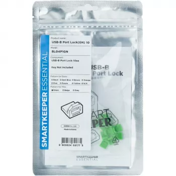 SmartKeeper BL04P1GN 10 x bloccaporti USB B-Port senza chiave mini verde SLSART-0105 SLSART0105 (SLSART-0105)