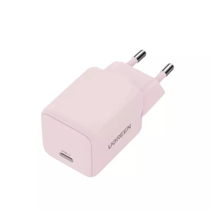 Alimentatore UGREEN X512 20W USB-C ricarica rapida PD, rosa, ingresso 100–240V, 1× USB-C