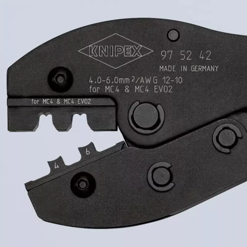 Pinza crimpatrice Knipex PreciForce 97 52 42 – per connettori solari MC4 EVO2