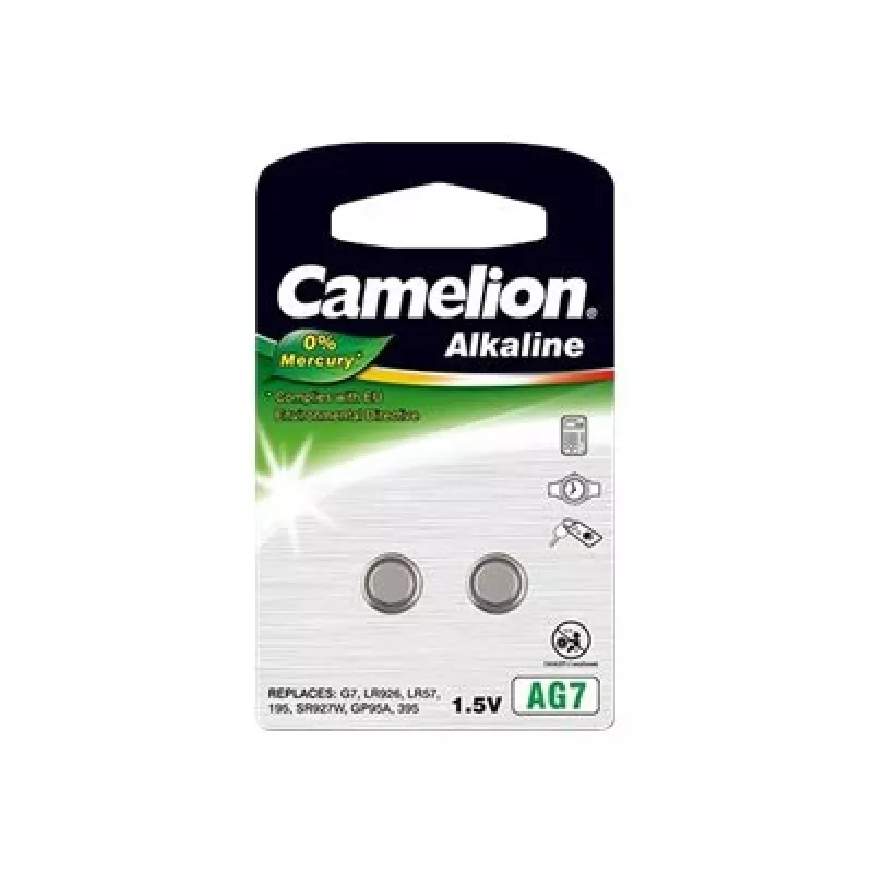 Camelion | AG7/LR57/LR926/395 | pila a bottone alcalina | 2 pz.