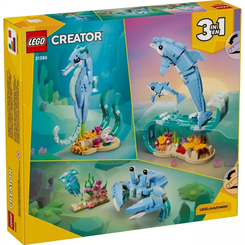 LEGO CREATOR 3 IN 1 31385 Animali marini: splendidi delfini