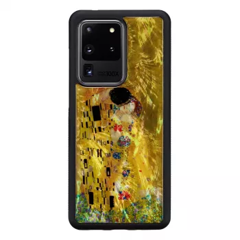 Custodia protettiva iKins per Samsung Galaxy S20 Ultra — design nero Kiss