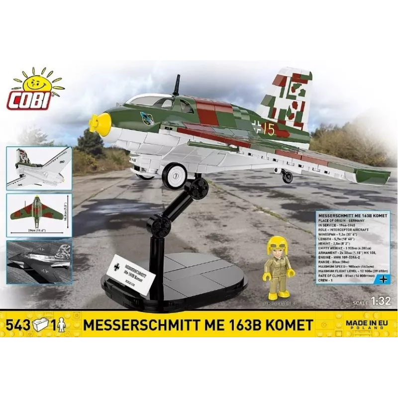 Mattoncini Messerschmitt Me 163B Komet 543 pezzi