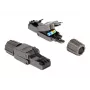 Cavo di rete DeLOCK connettore maschio RJ45 Cat.8.1 STP senza attrezzi nero
