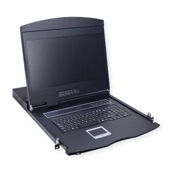 Console rack VALUE 26.99.0162 — 17 pollici (43,2 cm) 1280x1024 1U, tastiera/mouse USB, nero