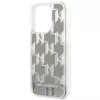 Karl Lagerfeld KLHCP14XLMNMS iPhone 14 Pro Max 6.7 hardcase argento / argento Liquid Glitter Monogram