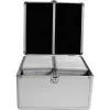 MEDIARANGE BOX76 - scatola per conservazione - 300 dischi - argento - pile - plastica - legno - 120 mm - alluminio