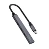 Hub USB 3.0 4 porte SAVIO AK-71 con host USB-C, 5000 Mbit/s, garanzia 2 anni