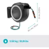 Gardena 18642-20 PowerRoll XL 18V P4A cassetta portatubo a parete a batteria, set, 35 m, grigia/bianca