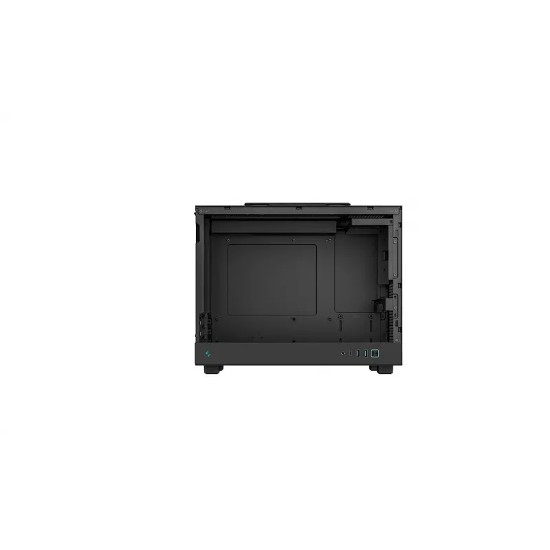 DeepCool CH160 PLUS R-CH160-BKNGM0-G case compatto per computer (SFF), Mini-ITX/Micro-ATX, vetro temperato, nero