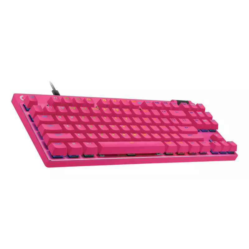 Tastiera da gaming Logitech G 920-013249 USB AZERTY francese rosa tenkeyless