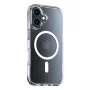 Custodia protettiva Torras Diamond-Mag Series per iPhone 16 Plus, trasparente, fissaggio magnetico