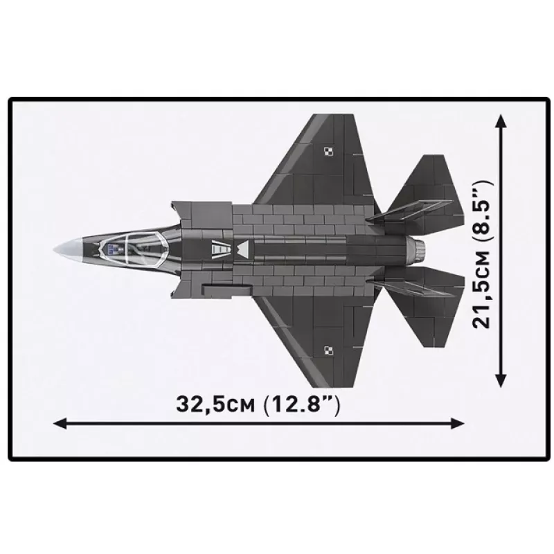 Set da costruzione Cobi F-35A Lightning II — 605 pezzi, modello in scala