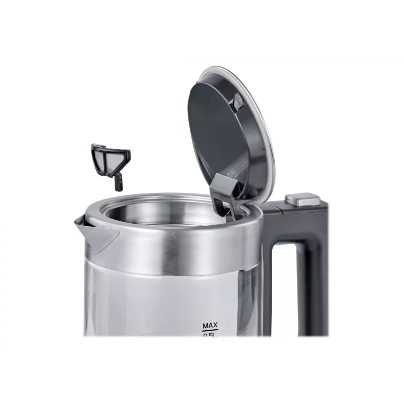 Severin WK 3472 bollitore 0,5 l argento 1100 W (WK3472)