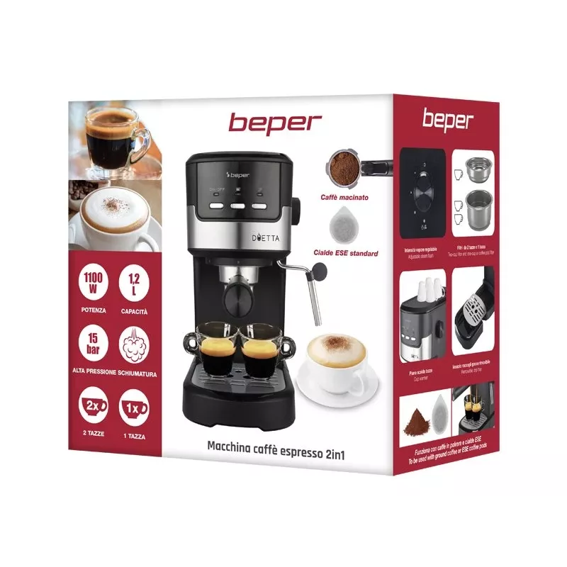 Macchina per caffè Beper 1,25L P101CAF100