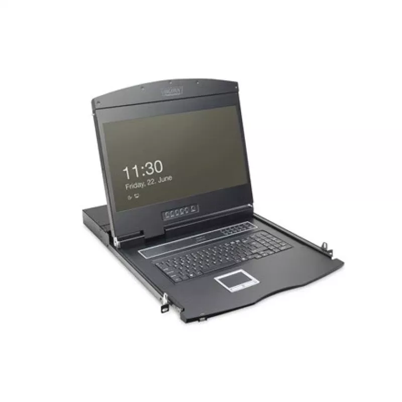 Console KVM Digitus 19 inch LCD 8 porte VGA tastiera US