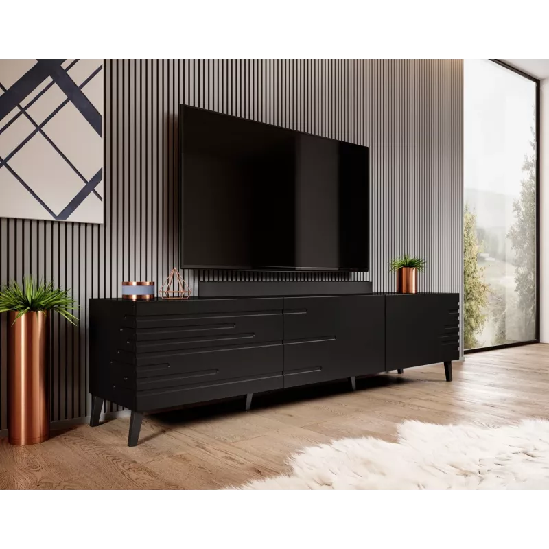 Mobile TV Cama RTV NOVA 186x40x48 nero opaco