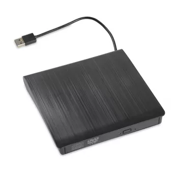 Masterizzatore ottico esterno DVD-ROM IBOX IED02, USB 3.2 Gen 1, DVD-ROM (8x) / CD-ROM (24x), nero
