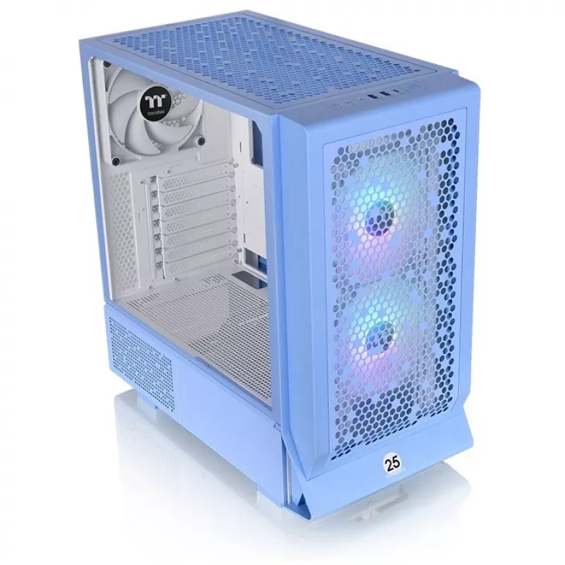 Thermaltake Ceres 330 TG - midi tower - PC - blu - ATX - EATX - micro ATX - Mini-ITX - SPCC - vetro temperato - 18,5 cm (CA-1Y2-00MFWN-00)