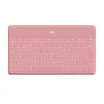 Logitech Keys-To-Go - tastiera - Bluetooth - QWERTY - spagnolo - blush pink - per Apple iPad/iPhone/TV