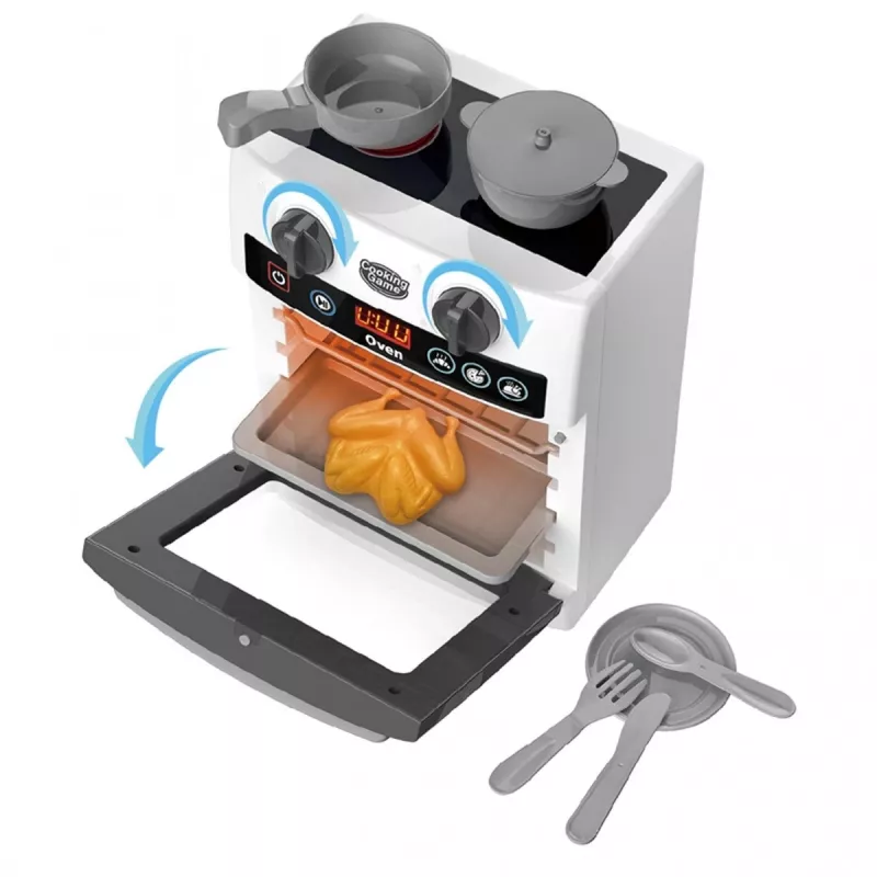 Cucina giocattolo con forno Madej 011191 – design moderno compatto, set di gioco di ruolo per bambini