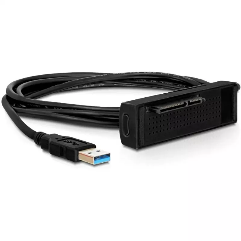 Docking station Delock SATA HDD > USB3.0 - controller di memoria - 2.5 / 3.5 condiviso - SATA 6Gb/s - USB3.0 (61858)