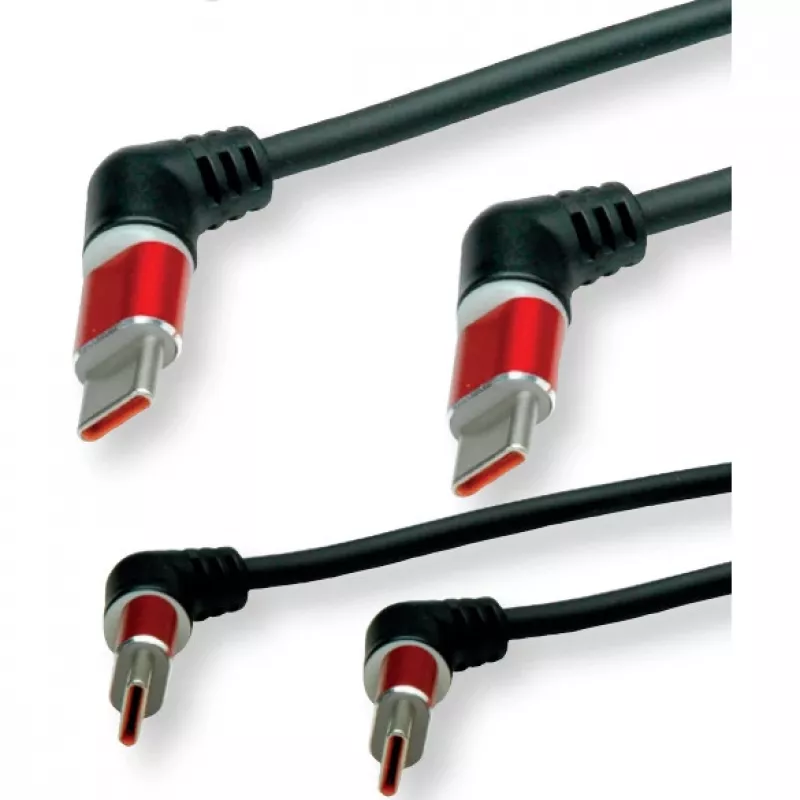 Cavo a spirale USB 2.0 ROLINE C-C ST/ST 60W 1,5 m - cavo - digitale/dati (11.02.8350)