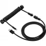 Sharkoon SGK50 Aviator cavo a spirale per SKILLER SGK50, da USB-A a USB-C, 1,85 m, titanio/nero