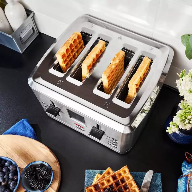 Tostapane Gastroback Design Digital 4S 4 fette 1900 W acciaio inox