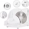 Affettatrice elettrica CLATRONIC AS 2958 — 230 V, bianca, 230×310×280 mm