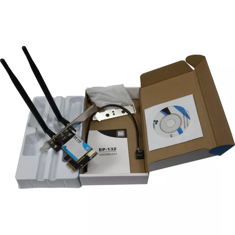 Adattatore di rete USB wireless INTER-TECH Argus EP-132, USB 2.0, Wi-Fi 5 (fino a 600 Mbit/s)