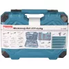 Set utensili manuali E-17980, 231 pezzi blu, con 2 cricchetti reversibili, 1/4 e 1/2, valigetta