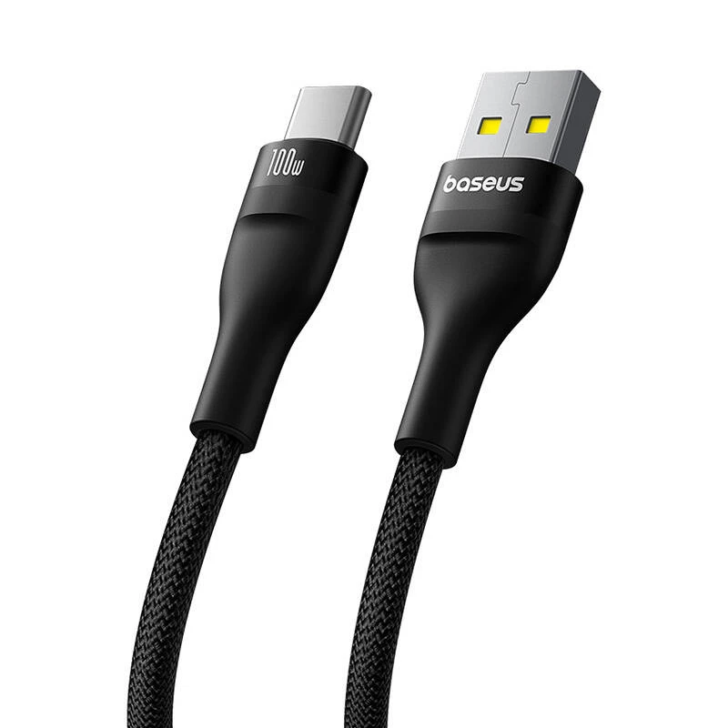 Baseus Flash 2 cavo di ricarica rapida USB A a USB C 2 m 100 W nero
