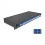 Cassetta di giunzione in fibra ottica DeLOCK 19 pollici 24 x LC Duplex OS2 1U nero metallo
