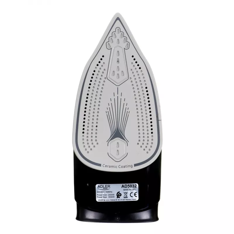 Adler AD 5032 ferro da stiro a vapore, 3000 W, blu/grigio