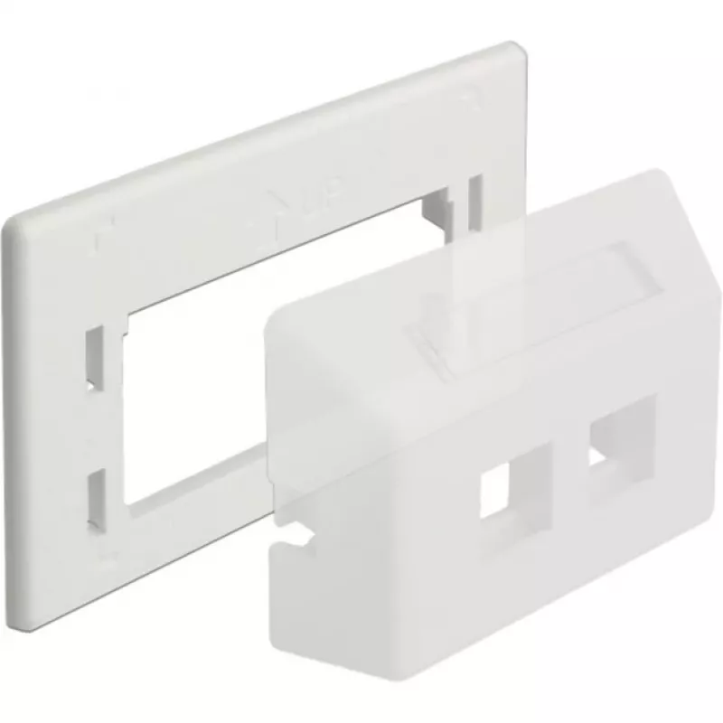Piastra adattatore keystone, montaggio (bianco)