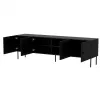Mobile TV Cama 4D PALAZZO BIS 201x40x60 nero opaco