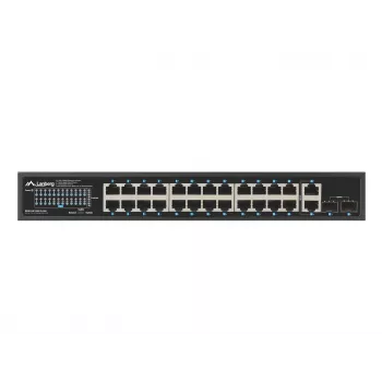 Switch unmanaged LANBERG RSGE-24P-2GE-2S-360 con 24 porte Ethernet RJ-45