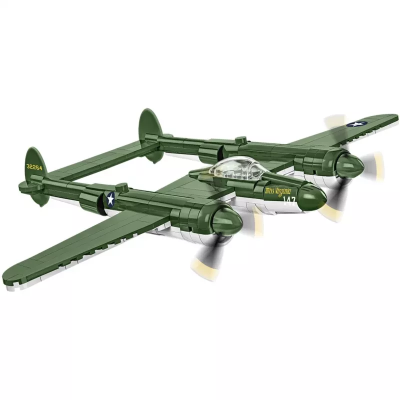 COBI Lockheed P-38 Lightning. Tipo di prodotto: mattoncini, Età minima consigliata: 7 anni, Tema: forze armate, Numero di pezzi: 332 pz.