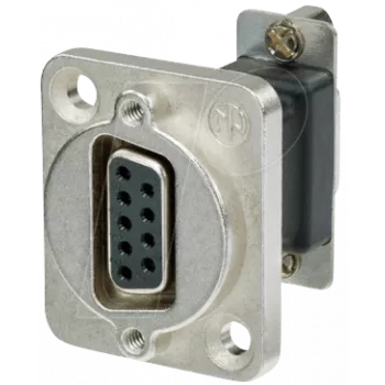 Neutrik NADB9FF adattatore per cavo D-SUB nero – argento (NADB9FF)