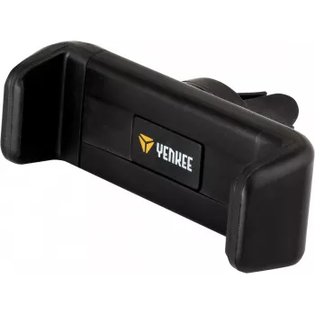Supporto auto per telefono YENKEE YSM 201BK — supporto per bocchette di ventilazione, angolo regolabile, nero, adatto per telefoni fino a 6,5 pollici, 50–85 mm