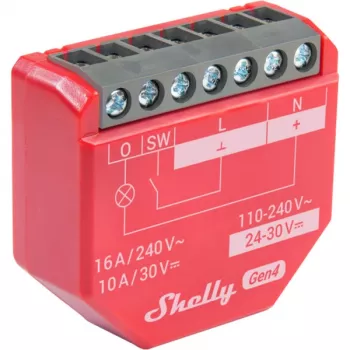 Shelly · Flush-Mount·1PM Gen4 confezione da 2 · relè · max 16A · 1 canale · funzione di misurazione · (Shelly_1PM_Gen4_2er)