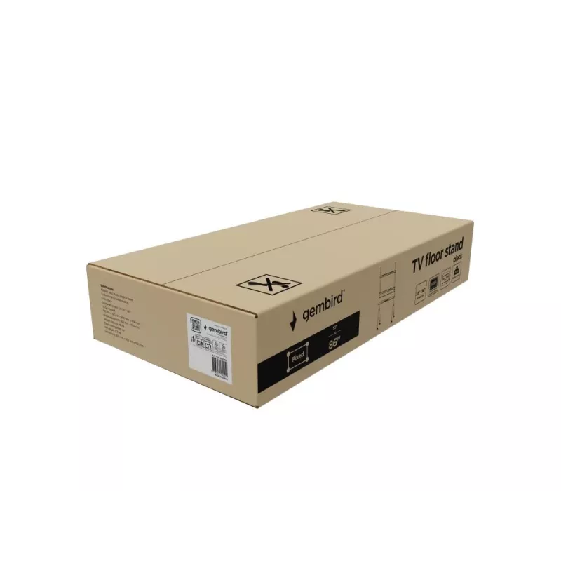 Supporto TV Gembird TVS-86F-02 2,18 m nero 40 kg 55-86 pollici