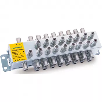 Distributore passivo TECHNISAT 17/P argento – splitter di segnale passivo per distribuzione TV/SAT